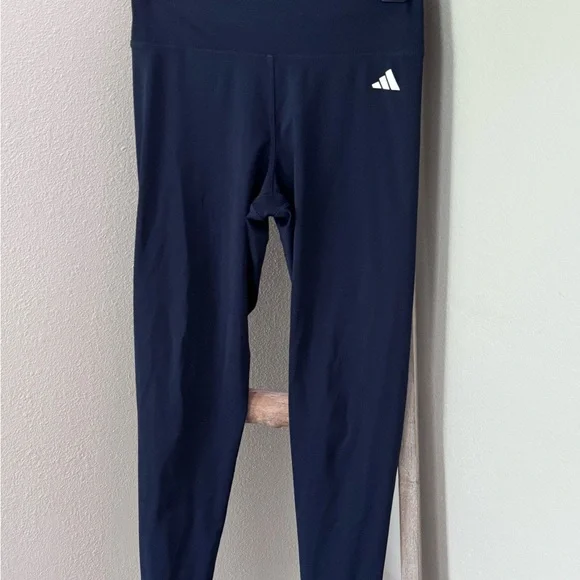 Adidas Womens Dark Navy Running Leggings - Picture 1 of 4